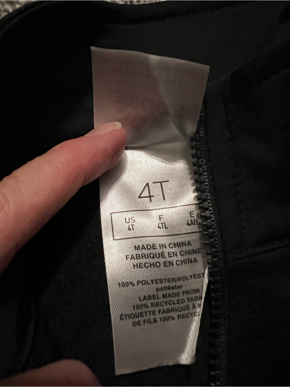 adidas Black Track Jacket and Pants Set with Pink Stripes - Picture 4 of 4